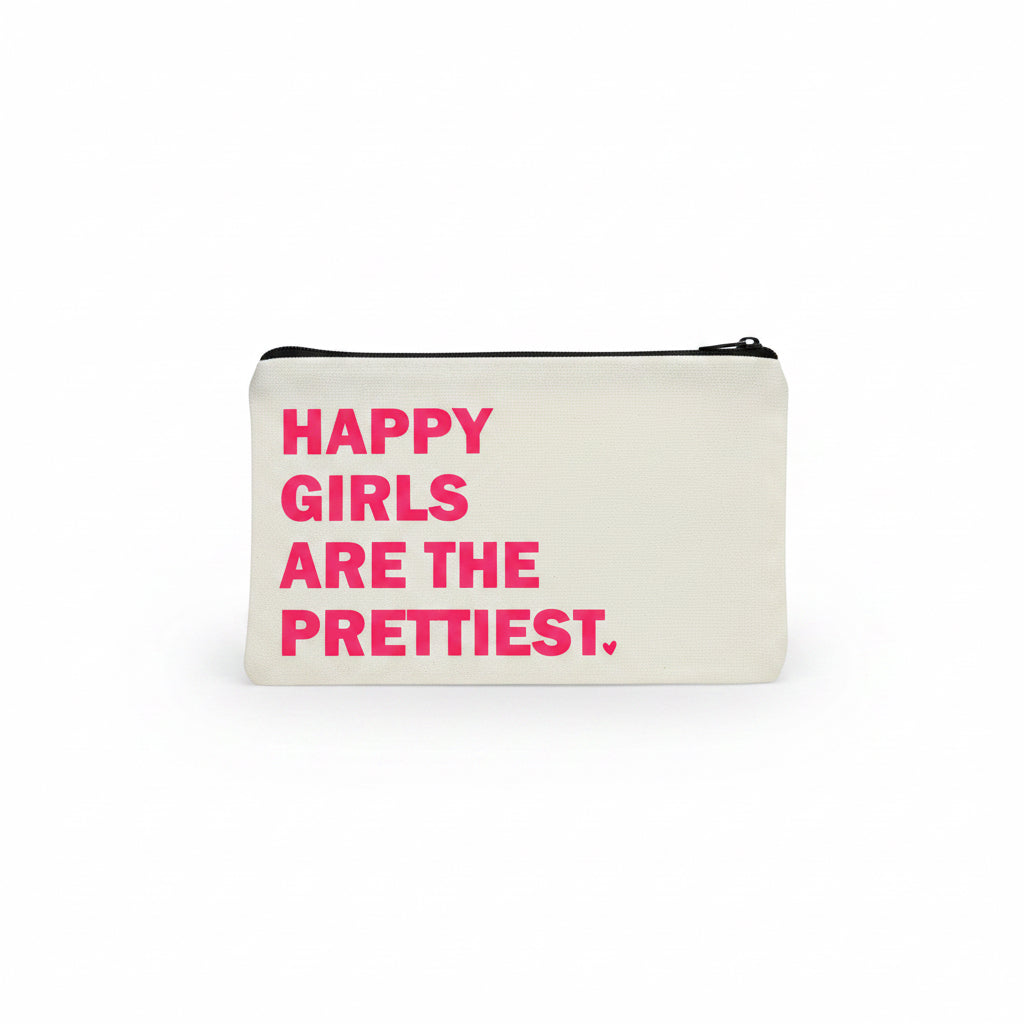 Kosmetiktasche „Happy Girls are the prettiest“